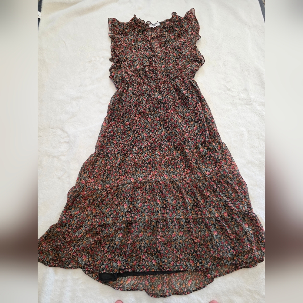 BB Dakota Multicolor Floral Maxi Dress